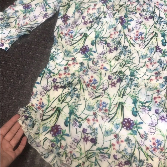 California Gypsy Floral Playsuit Romper Small NWOT - Picture 4 of 6